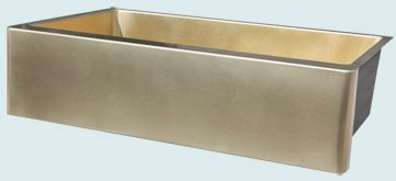 Kitchen Sinks - Bronze Kitchen Sinks- Custom Farmhouse Sinks Bronze Kitchen Sinks - Classic Farmhouse W/ Natural Bronze Color # 4863