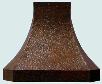 Custom Copper Range Hoods French Sweep 2461