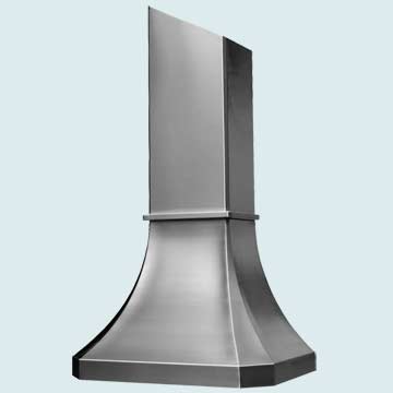 Custom Stainless Range Hoods French Sweep 2488