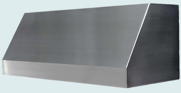 Custom Stainless Range Hoods Slope Front 2495