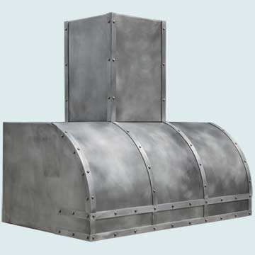 Custom Pewter Range Hoods Single Roll 4530