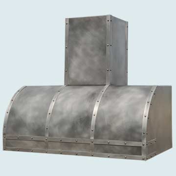 Custom Zinc Range Hoods Single Roll 5292