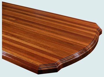 Wood Countertops - Santos Mahogany Wood Countertops- Edge Grain Santos Mahogany wood Countertops - Santos Mahogany # 4099