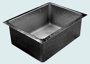 Kitchen Sinks - Pewter Kitchen Sinks- Custom Kitchen Sinks Pewter Kitchen Sinks - Undermount Prep Sink  # 3693