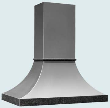 Custom Stainless Range Hoods Double Sweep 3267