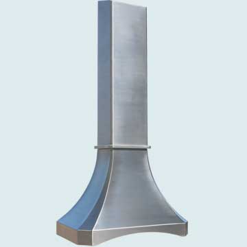 Custom Stainless Range Hoods French Sweep 3293