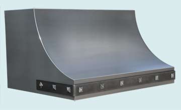 Custom Stainless Range Hoods Sweep Front 4645