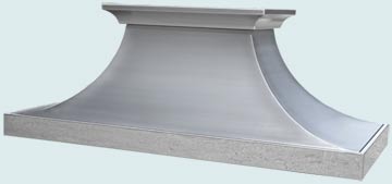 Custom Stainless Range Hoods Double Sweep 4854