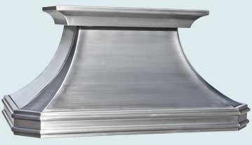 Handcrafted-Stainless-Hoods-Half-Round Moldings & Grain Finish