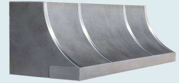 Custom Stainless Range Hoods Sweep Front 6508