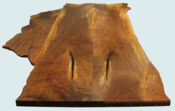 Wood Countertops - TX Walnut Wood Countertops- Face Grain TX Walnut wood Countertops - Texas Walnut # 4102
