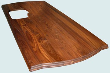 Wood Countertops - Walnut Wood Countertops- Face Grain Walnut wood Countertops - Walnut # 4127