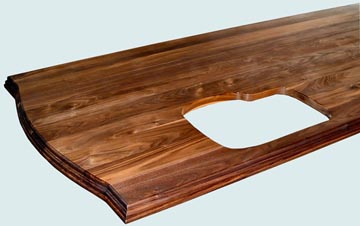 Wood Countertops - Walnut Wood Countertops- Face Grain Walnut wood Countertops - 4178 # 4178