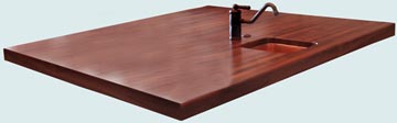 Wood Countertops - Walnut Wood Countertops- Edge Grain Walnut wood Countertops - Walnut # 4128
