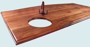 Wood Countertops - Walnut Wood Countertops- Face Grain Walnut wood Countertops - Face grain Walnut # 4151
