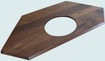 Wood Countertops - Walnut Wood Countertops- Face Grain Walnut wood Countertops - Face grain Walnut # 4156