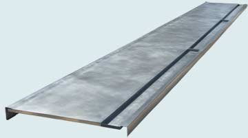 Countertops - Zinc Countertops- Commercial Bartops Zinc Countertops - Marine Normandie Edge & Drink Rail # 3374