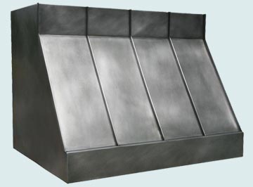 Custom Zinc Range Hoods Slope Front 2940