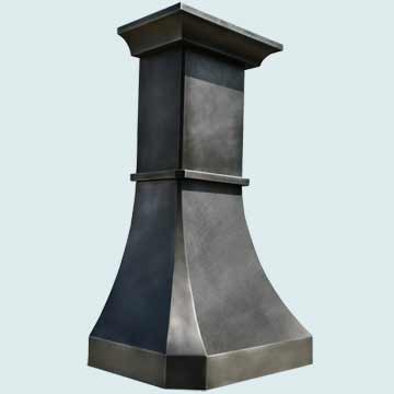 Custom Zinc Range Hoods French Country 3825