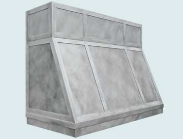 Handcrafted-Zinc-Hoods-Strap Panels On Sloped Hood