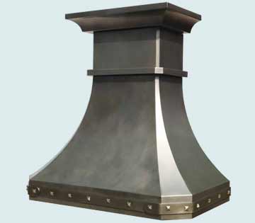 Custom Zinc Range Hoods French Country 4034