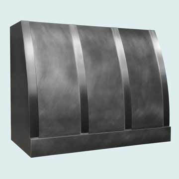 Custom Zinc Range Hoods Single Roll 4038