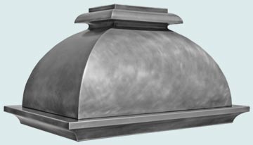 Custom Zinc Range Hoods French Bell 4878