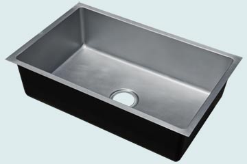 Kitchen Sinks - Zinc Kitchen Sinks- Custom Kitchen Sinks Zinc Kitchen Sinks - Smooth Zinc Basin # 4889