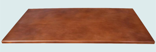 Handcrafted-Copper-Countertops-Smooth W/ Medium Patina