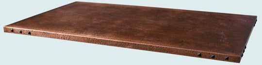 Handcrafted-Copper-Countertops-Clavos Corner Details