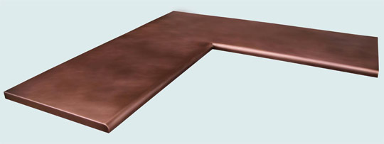 Handcrafted-Copper-Countertops-Smooth Claire Edge