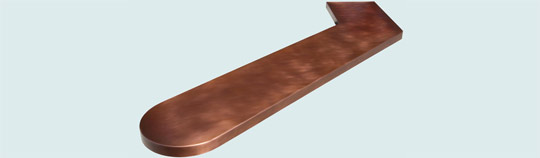 Handcrafted-Copper-Countertops-V Bartop