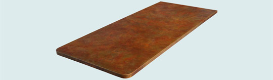 Handcrafted-Copper-Countertops-Rounded Corners & Eva's Favorite Patina