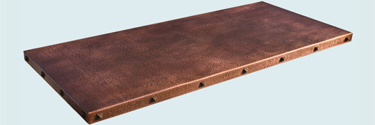 Handcrafted-Copper-Countertops-Clavos Edge Detail