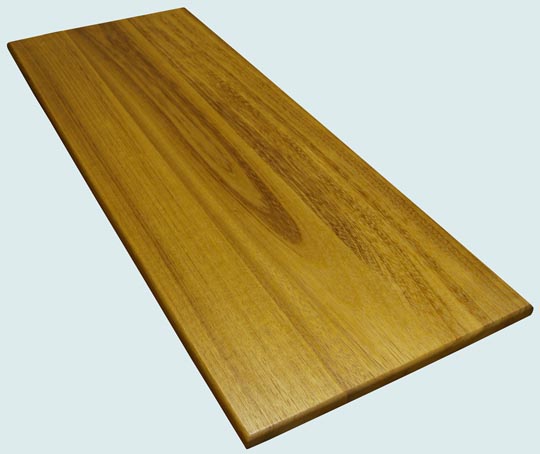 Handcrafted-Iroko-Wood Countertop-Face grain Iroko