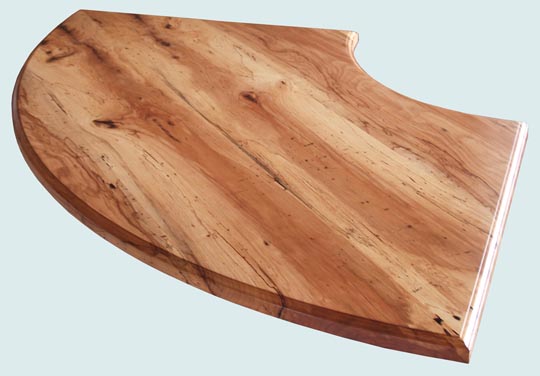 Handcrafted-Spalted Pecan-Wood Countertop-Face grain Spalted Pecan