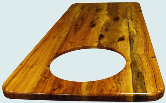 Handcrafted-Pecan-Wood Countertop-Spalted Pecan