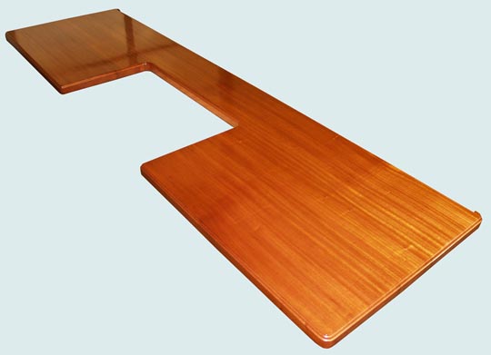 Handcrafted-Sipo Mahogany-Wood Countertop-Face grain Sipo Mahogany