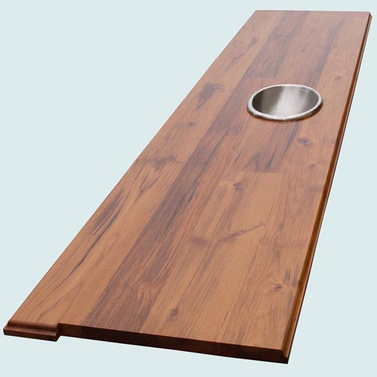 Handcrafted-Teak-Wood Countertop-Teak