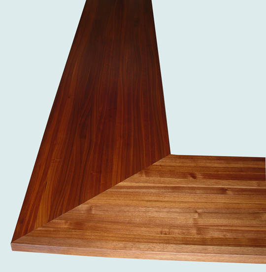Handcrafted-Walnut-Wood Countertop-Edge grain Walnut