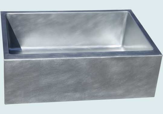 Custom Zinc Kitchen Sinks 4836 Handcrafted Metal Inc