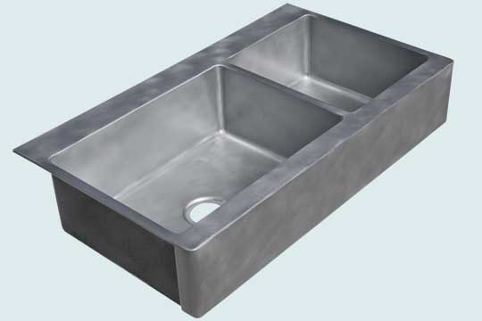 Custom Zinc Kitchen Sinks 4945 Handcrafted Metal Inc