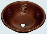 Bar Sinks - Copper Bar Sinks- Round Copper Bar Sinks - Touch Gold # 1998
